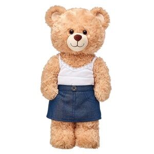 Build-A-Bear Sparkly Denim Skirt